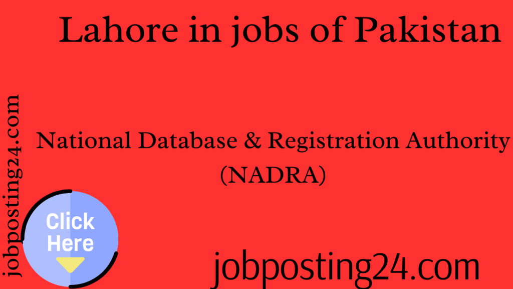 Lahore in jobs of Pakistan