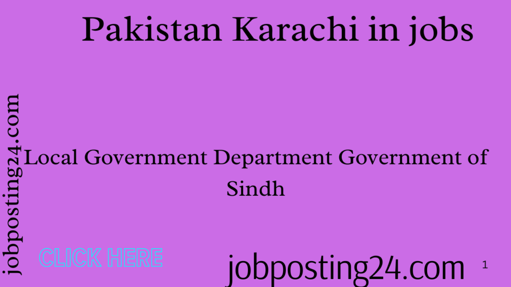 Pakistan Karachi in jobs